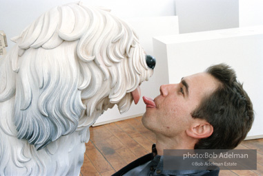 Jeff Koons with Bob-Tail. 