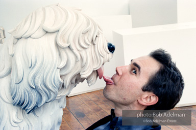 Jeff Koons with Bob-Tail. 