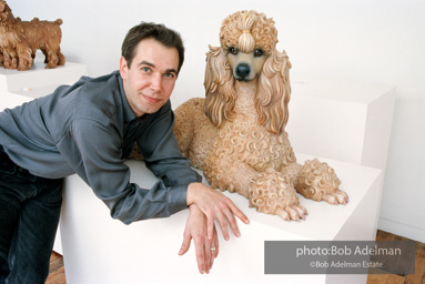 Jeff Koons with Poodle. 