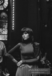 Jane Fonda on the set during filming of the 1971 movie KLUTE.