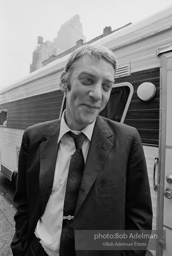 Donald Sutherland on the set during filming of the 1971 movie KLUTE.