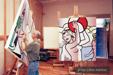 Roy Lichtenstein. Nude with Abstract Painting. 1994 photo:©Bob Adelman/Artwork:©Estate of Roy Lichtenstein