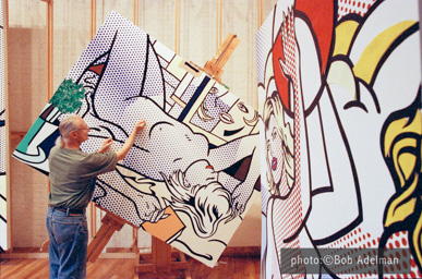 Roy Lichtenstein. Nude with Abstract Painting. 1994 photo:©Bob Adelman/Artwork:©Estate of Roy Lichtenstein