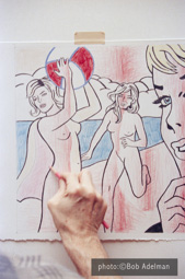 Roy Lichtenstein, Nudes with Beach Ball (Study). 1994 photo:©Bob Adelman/Artwork:©Estate of Roy Lichtenstein