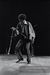 Making himself heard:  Sammy Davis Jr. at Madison Square Garden,  New York City  1970