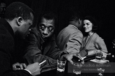James Baldwin having a drink with his brother at a Broadway bar,  New York City.  1965

“Many who saw Jimmy on television remember him as a scold. But if you knew him, he was the most tender, affectionate friend.  He warned America that we were on the brink of racial chaos and we must find our way back to each other — hopefully through love. He could preach. And could he ever write. In a not-totally-sober moment, he confided that he became a writer because he thought he was ugly: The only way he could communicate with people was if they didn’t see him. Paradoxically, he became one of the most visible writers in the world, and nobody appreciated the irony of that more than Jimmy.”