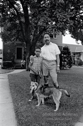 Father and son, Queens, New York City.  1968