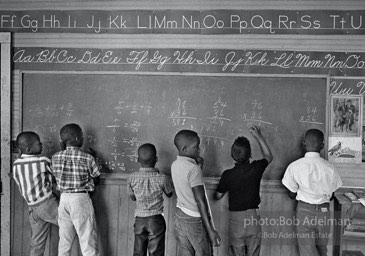 Segregated classroom, Prairie Mission, Alabama. 1966