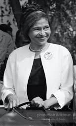 Rosa Parks, an honored guest at the march,  Washington,   D.C.  1963