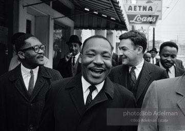 King is exultant after a federal judge, Frank Johnson, rules that the Selma-to-Montgomery march can proceed, Montgomery,  Alabama.  1965