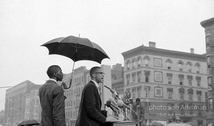 Malcolm X,  Harlem,  New York City.  1965