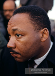 Martin Luther King in a quiet moment as he prepares to speak  inMontgomery,  Alabama.  1965