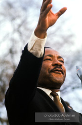 King speaks to the crowd, Montgomery, Alabama.1965