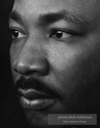 Martin Luther King in a quiet moment as he prepares to speak  inMontgomery,  Alabama.  1965