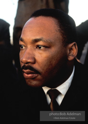 Martin Luther King in a quiet moment as he prepares to speak  inMontgomery,  Alabama.  1965