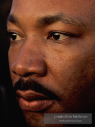 Martin Luther King in a quiet moment as he prepares to speak  in Montgomery,  Alabama.  1965