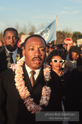 Martin Luther King at the beginning of the Selma to Montgomery march, Alabama, 1965.