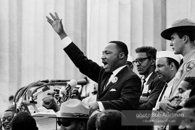The Dreamer dreams: King ends his speech with the words of the old Negro spiritual, ÒFree at last! Free at last! Thank God Almighty, we are free at last!Ó   Washington,  D.C.  1963