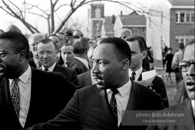 Dr. King leads a memorial march for civil-rights crusader, Rev. James Reeb.Selma, Alabama. 1965
