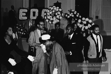 Mourners view Martin Luther King's open casket.Atlanta, GA, 1968