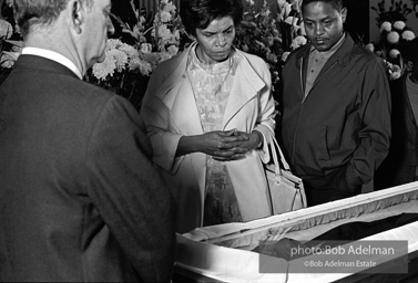 Mourners view Martin Luther King's open casket.Atlanta, GA, 1968