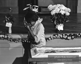 Mourners view Martin Luther King's open casket.Atlanta, GA, 1968