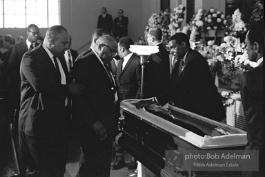 Martin Luther King Sr.(Daddy King} views his son in an open casket.Atlanta, GA, 1968