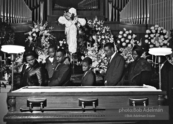 Mourners view Martin Luther King's open casket.Atlanta, GA, 1968