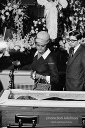 Mourners view Martin Luther King's open casket.Atlanta, GA, 1968