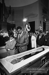 Mourners view Martin Luther King's open casket.Atlanta, GA, 1968