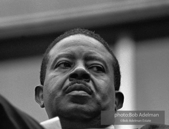 Reverend Abernathy at the memorial service for the slain Martin Luther King. Memphis, TN. 1968