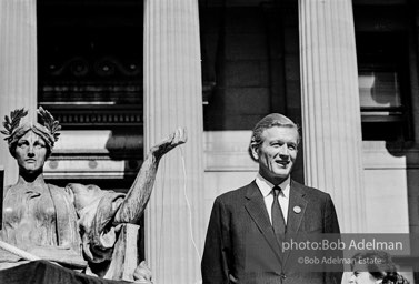 New York City mayor, John Lindsay. Columbia University. Moratorium Day. October 15, 1969. New York City mayor, John Lindsay. Columbia University. Moratorium Day. October 15, 1969.
