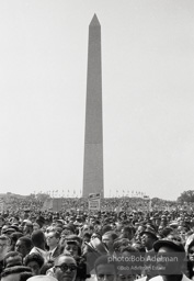 Marchers begin to move toward the Lincoln Memorial,  Washington, D.C.  August 28, 1963.