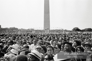 Marchers begin to move toward the Lincoln Memorial,  Washington, D.C.  August 28, 1963.