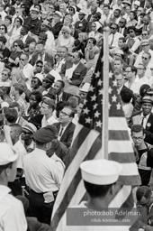 Seated in front of the Lincoln Memorial honored guests from all walks of life await the openinng of the ceremony. Washington D.C. August 28, 1963