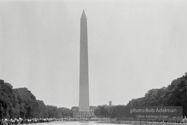 Marchers en route to the Lincoln Memorial,  Washington, D.C.  1963