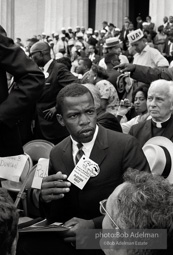 John Lewis chairman of SNCC arrises to address the March. All of 22 at the time he had just returned from having his militant speach severly edited by his elders.