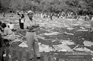 Last demonstrators depart from scene of the historic March on Washington . Photo depicts the infield in front of the Lincoln Memorial. 1963.