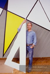 Perfect and Imperfect Paintings-Roy Lichtenstein. New York City, 1987. photo©Bob Adelman Estate, artworks ©Estate of Roy Lichtenstein.