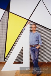 Perfect and Imperfect Paintings-Roy Lichtenstein. New York City, 1987. photo©Bob Adelman Estate, artworks ©Estate of Roy Lichtenstein.