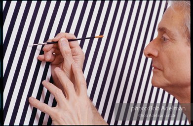 Perfect and Imperfect Paintings-Roy Lichtenstein. New York City, 1987. photo©Bob Adelman Estate, artworks ©Estate of Roy Lichtenstein.