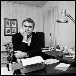 Raymond Carver in his study, Stracuse, New York, 1984.