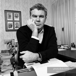 Raymond Carver in his study, Stracuse, New York, 1984.