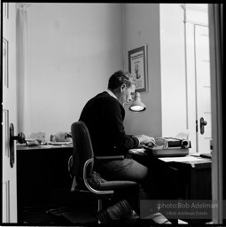Raymond Carver in his study, Stracuse, New York, 1984.