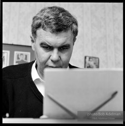 Raymond Carver in his study, Stracuse, New York, 1984.