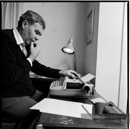 Raymond Carver in his study, Stracuse, New York, 1984.