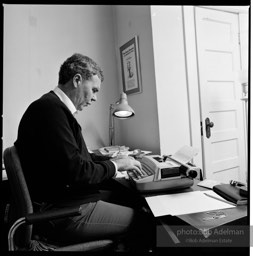Raymond Carver in his study, Stracuse, New York, 1984.