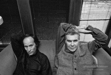 Authors Richard Ford and Raymond Carver. Near Port Angeles, Washington,