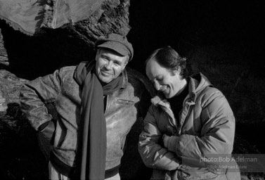 Authors Richard Ford and Raymond Carver. Near Port Angeles, Washington,