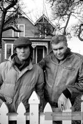 Authors Richard Ford and Raymond Carver. Near Port Angeles, Washington,